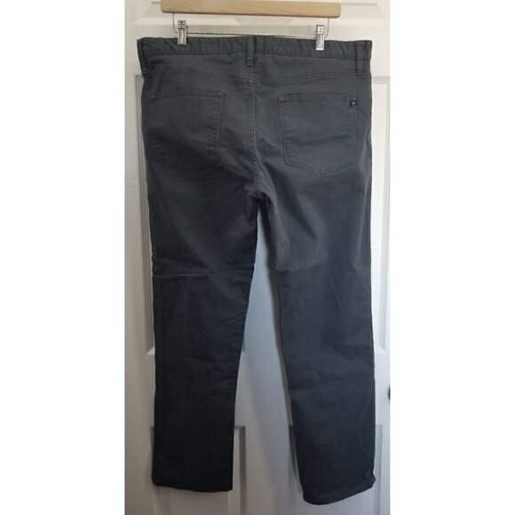 7 Diamonds Mens Clifton Pants Slim Straight Dark Green 36 X 30 - Picture 2 of 8